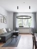 Czarna Lampa Wisząca RING 100 LED Nowoczesna Lampa Do Salonu Czarny Okrąg JACA LE42768 LUCES EXCLUSIVAS